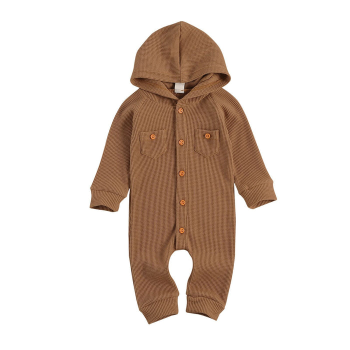 Cozy Hooded Baby Romper