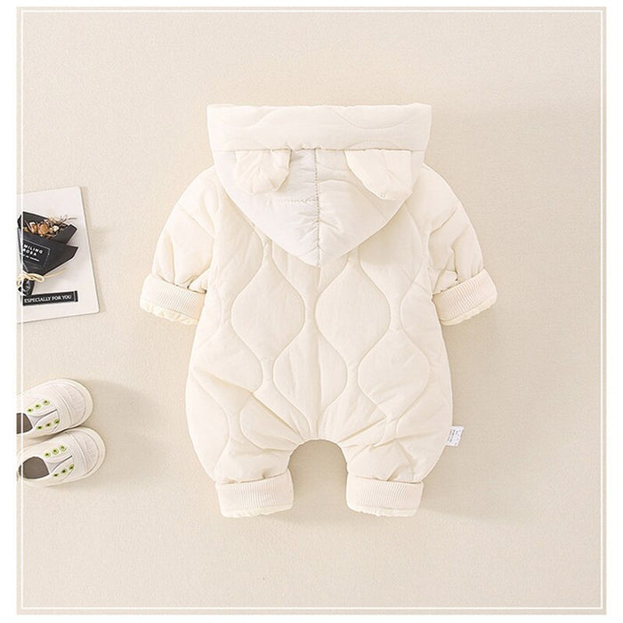 Frosty Adventure Onesie: Hooded Jumpsuit for Snowy Explorers