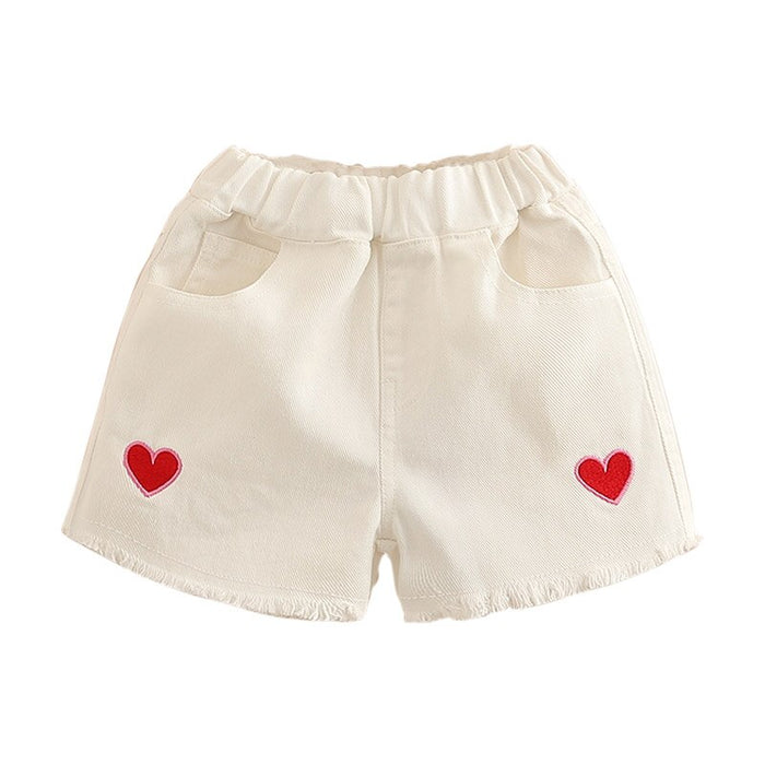 Summer Sun-Kissed Embroidered Denim Shorts