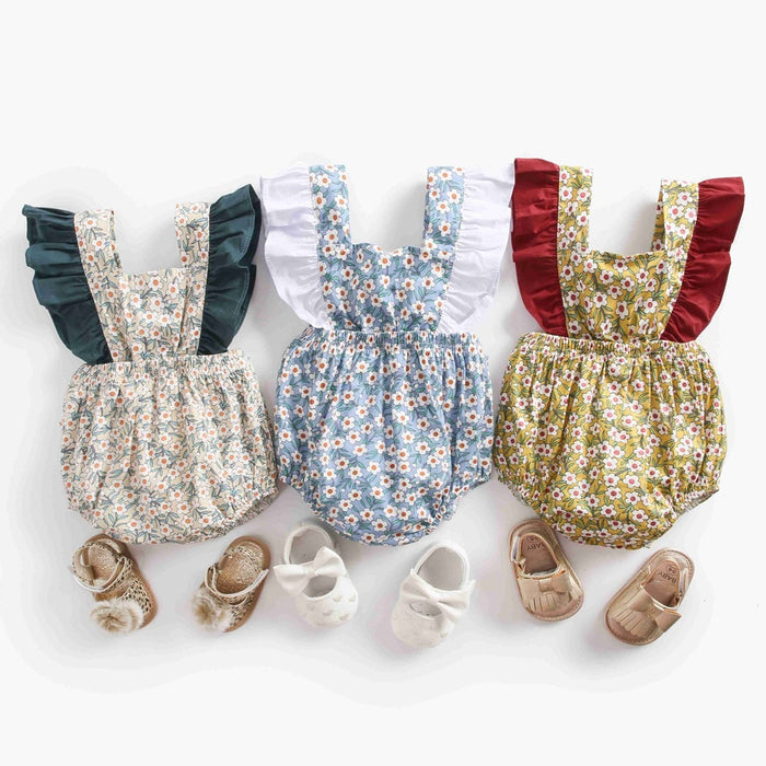 Princess Baby Girls' Floral Romper