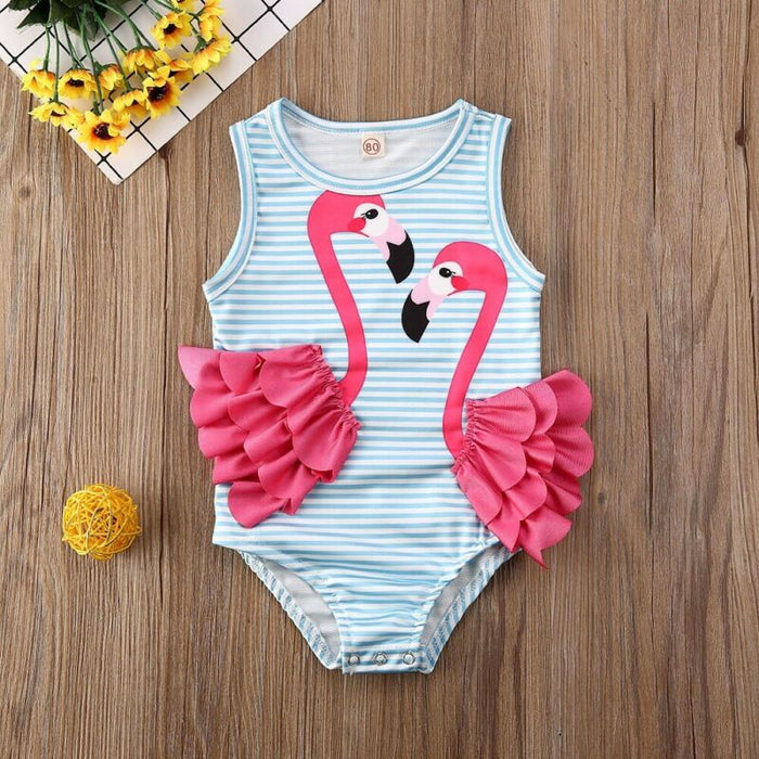 Flamingo Baby Girl's Swimsuit