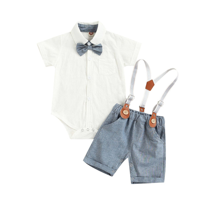 Bowtie Shirts Kids Gentleman Suits