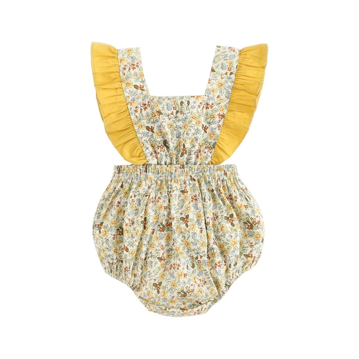 Princess Baby Girls' Floral Romper